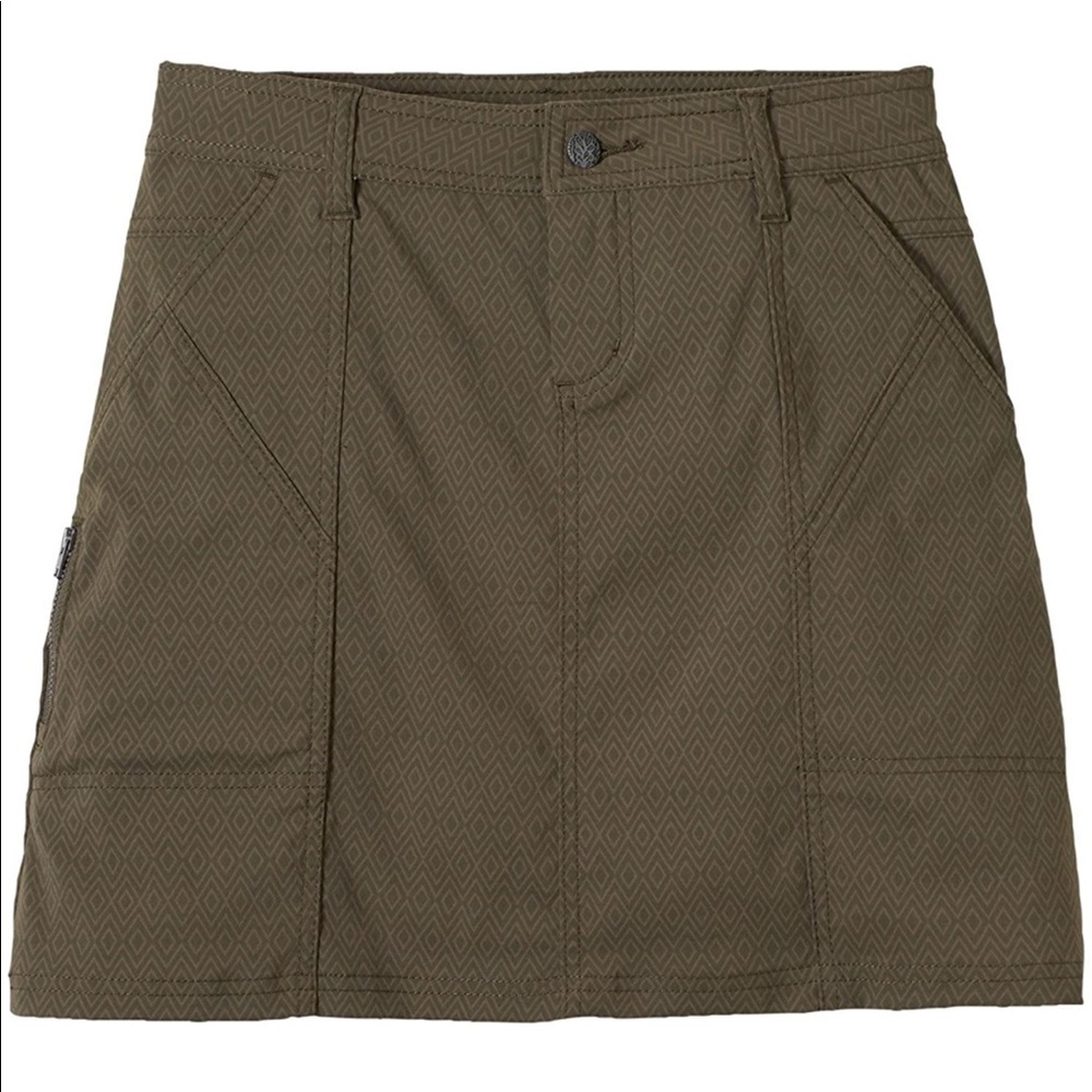 Prana Skirt SZ 8 Zion stretch above the knee Aline athletic NWT